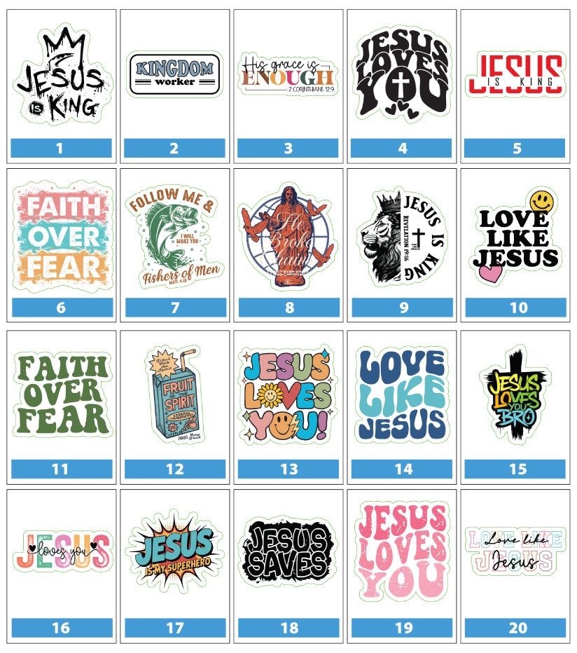 Stickers for Sharing - Designs 1 - 20